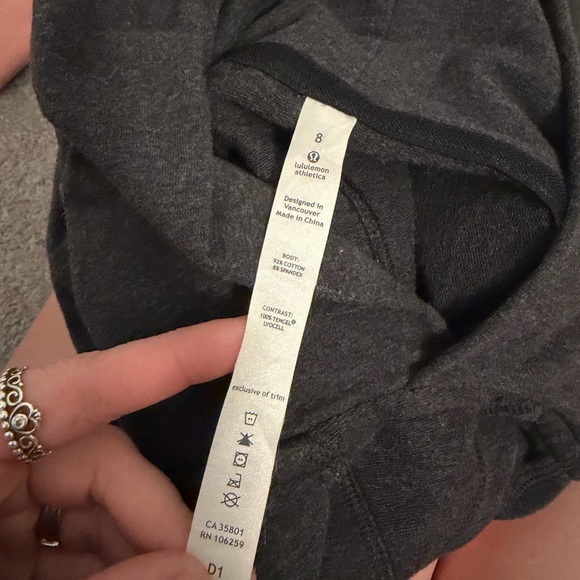 lululemon athletica Dark Gray Hooded Pullover - Picture 5 of 5
